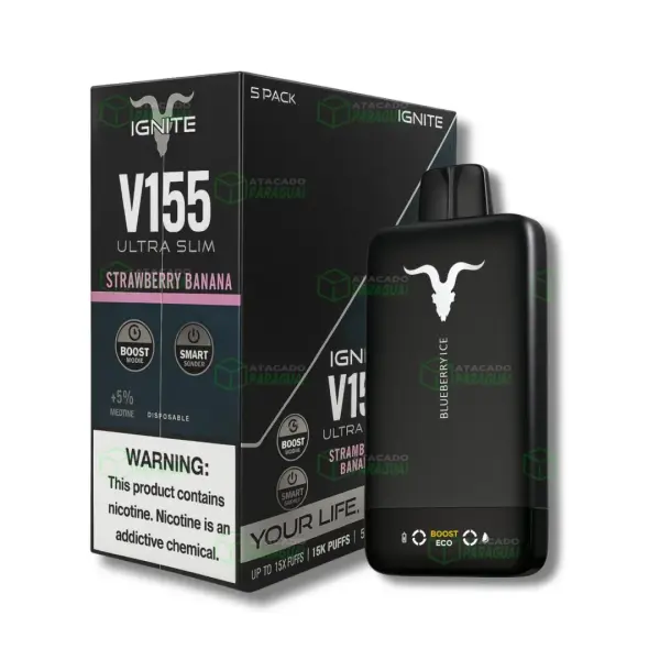 POD IGNITE V155 ULTRA SLIM MATTE BLACK